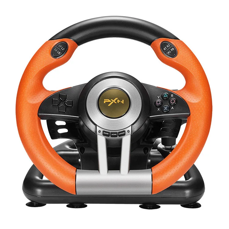 

The New Listing Racing for Pc Steer Ps4steeringwheel Gaming Game Stand for Ps4 Steering Wheels, Black+ornge