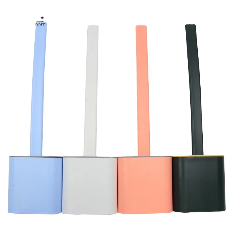 

Hot Selling Silicone Toilet Brush For Bathroom Cleaning With Quick Drying Holder Set, Picture