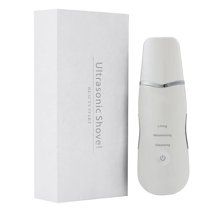 
CE RoHS Approved Dry Skin Face Deep Cleaning Shovel Ultrasonic Facial Scrubber 