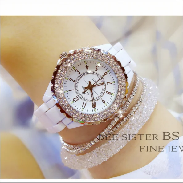 

The new hot-selling BS FA0280T factory direct full diamond ladies watch luxury fashion steel band watch high quality, 3 colors