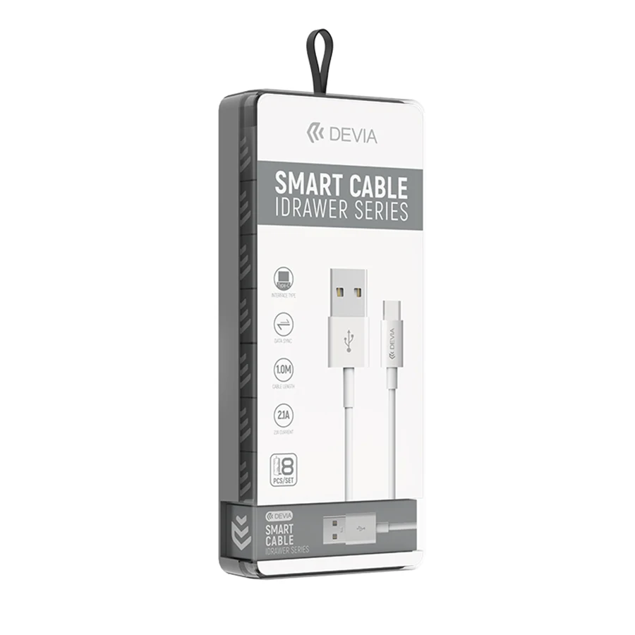 

Devia wholesale mobile phone data cable 8pcs in 1 set cell phone charging cables chargers