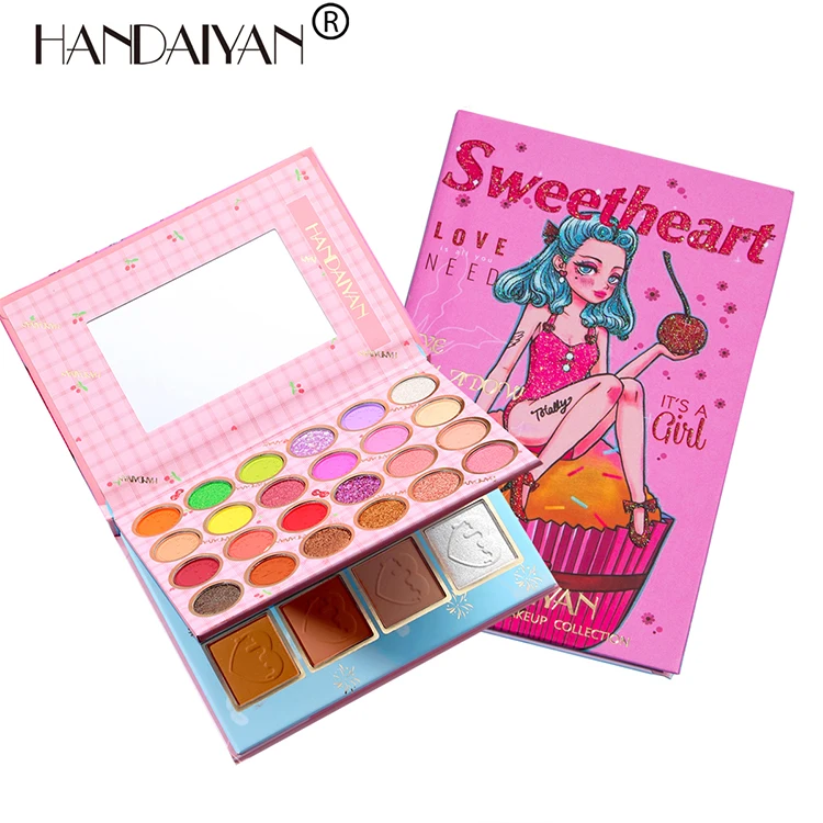 

handaiyan trending products cruelty free all in one luminescent eyeshadow and blush pallet