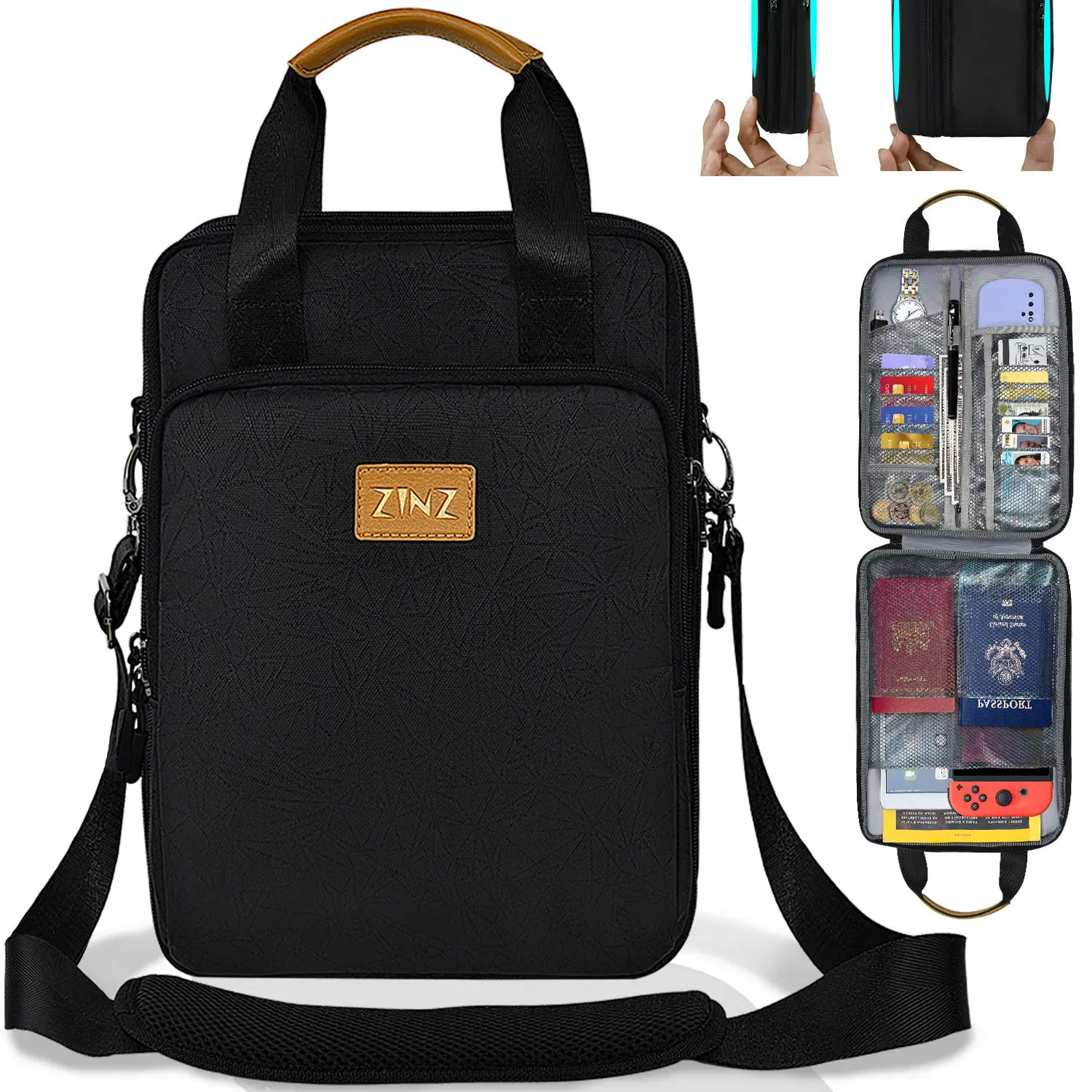 

Slim & Expandable  Laptop Shoulder Bag for Travel Fashion casual laptop handbag Multi-purpose messenger bag