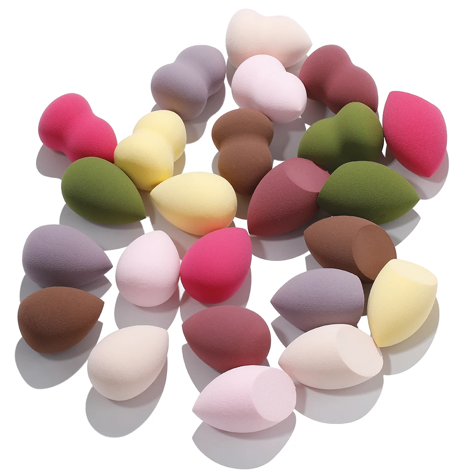 

Custome Logo Colour Package Wholesale Cosmatic Tool Peach Soft Makeup Sponge Blender Puff Non Latex Beauty Sponge