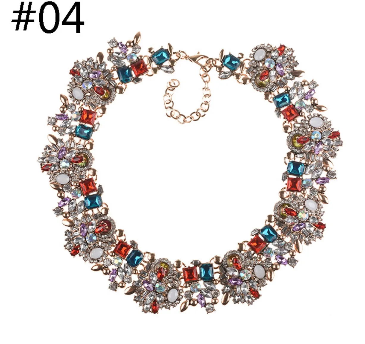 QLJN0024 Hot Selling Fashion Statement Chunky Necklace Women Statement Choker Necklace Jewelry