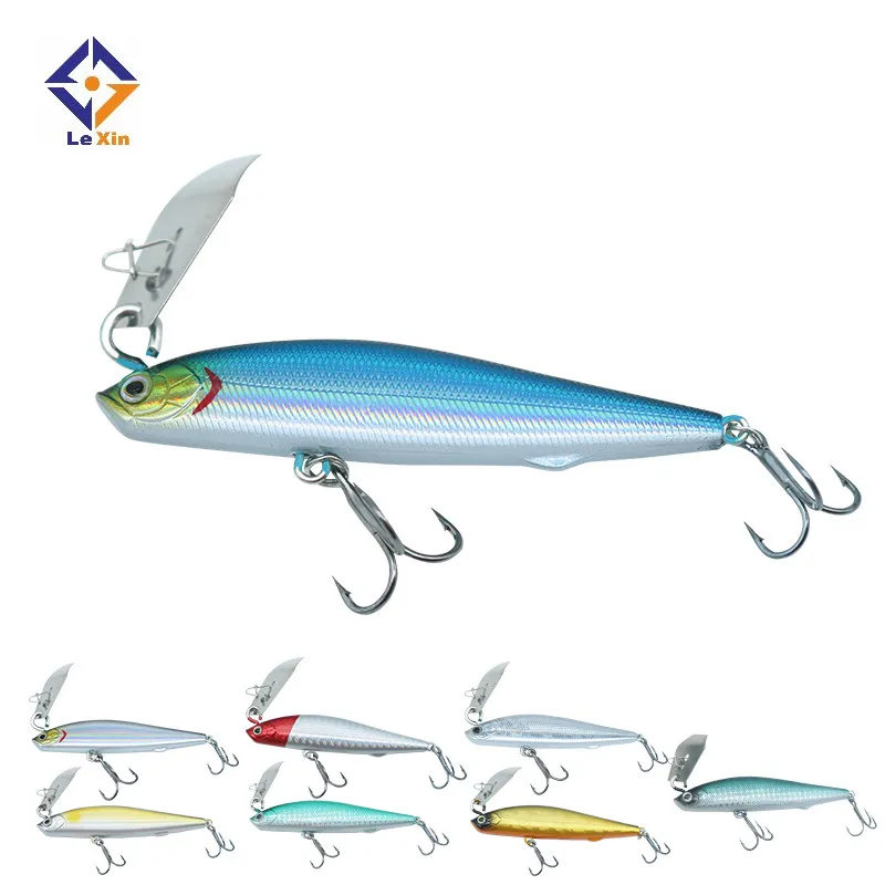 

Artificial bait simulation 10g 14g Sinking pencil topwater plastic long casting fishing lure, 8colors