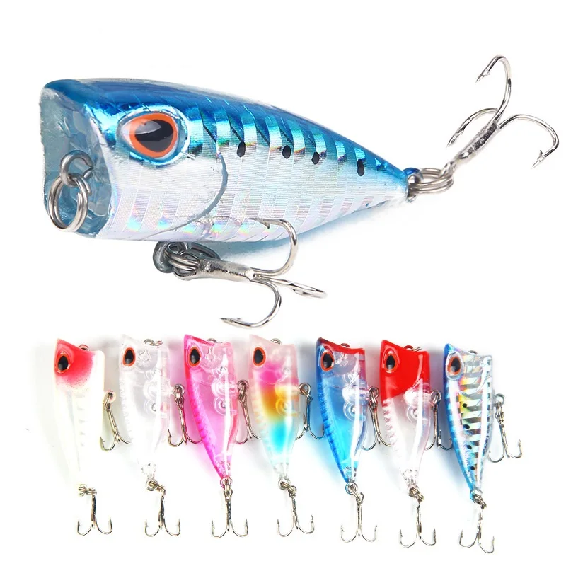 

popper lure topwater Hard 40mm/3.3g Fishing Lures poppers artificial baits, Various