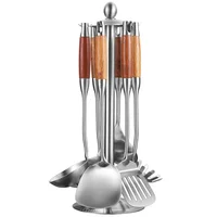 

Stainless steel 304 kitchenware Rosewood Wooden Handle kitchen utensils