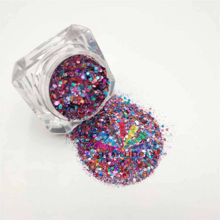 

XUCAI factory bulk Tumbler glitter wholesale chunky mix loose glitter