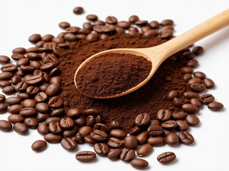 Freshly ground coffee beans for homemade iced coffee