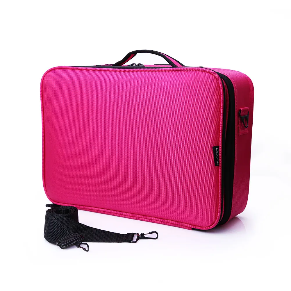 

Docolor Make up Beauty Case Cosmetic Case Travel Makeup Bag for Cosmetics Makeup Brushes, Pink