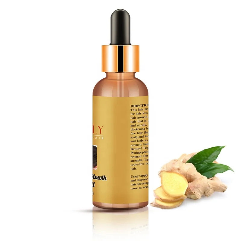 

Private Label Anti Hair Loss Boosting Ginger Hair Treatment Growth Serum Natural Organic Hair Growth Oil