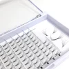 qingdao manufacturer build your own brand eyelashes 6D top quality premade fans silk eyelashes