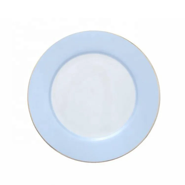 
sky blue serving plates for wedding 