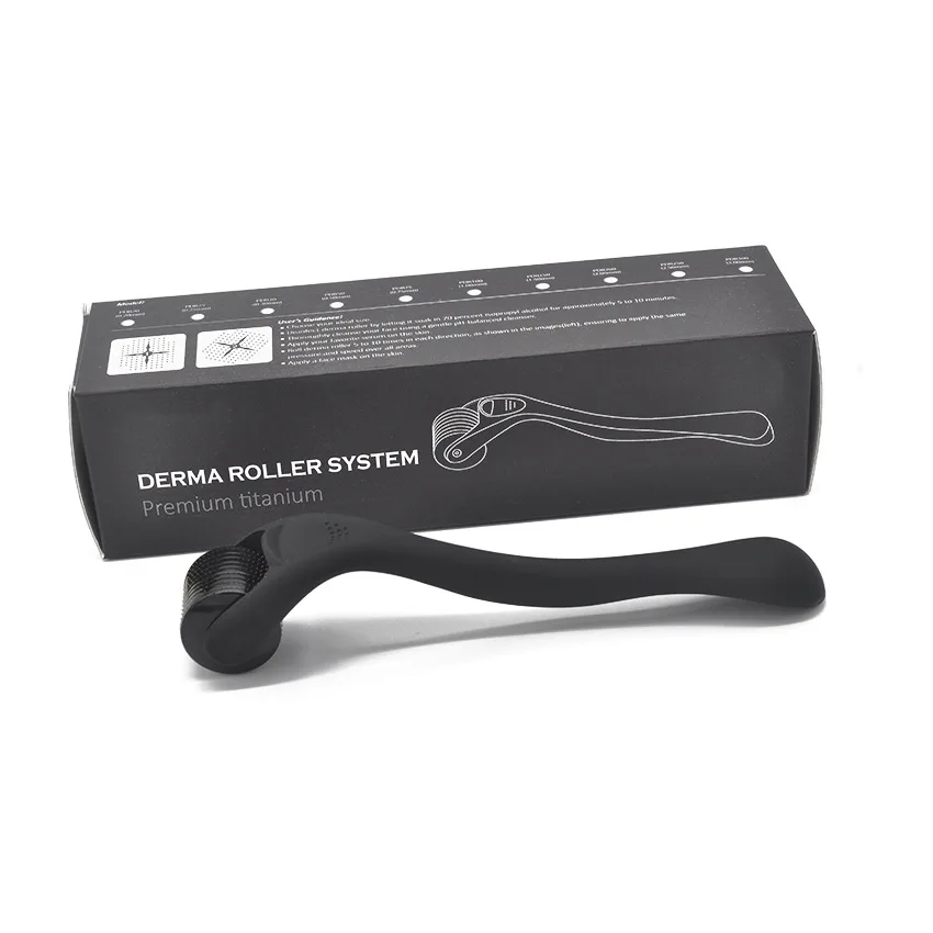

Beauty Care Equipment Skin Care 540 Derma Roller Titanium Micro Needle Roller Rolling, Black