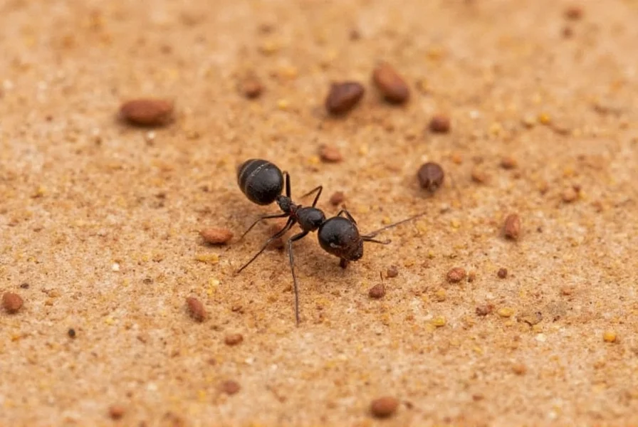 Homemade cinnamon ant repellent spray bottle with measuring ingredients