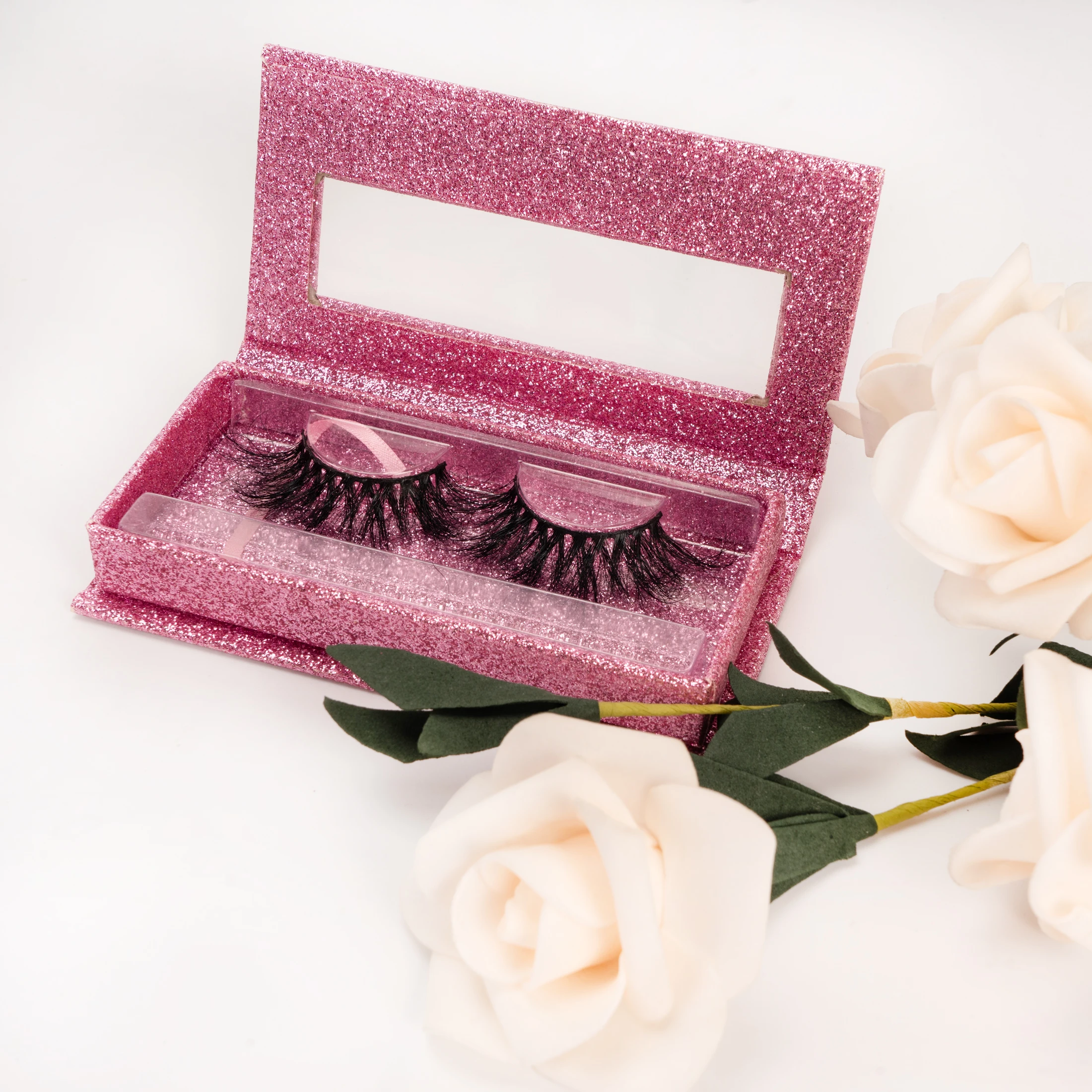 

Free 100% mink eyelashes samples wholesale case private label custom 25mm mink false eyelash packaging box vendor