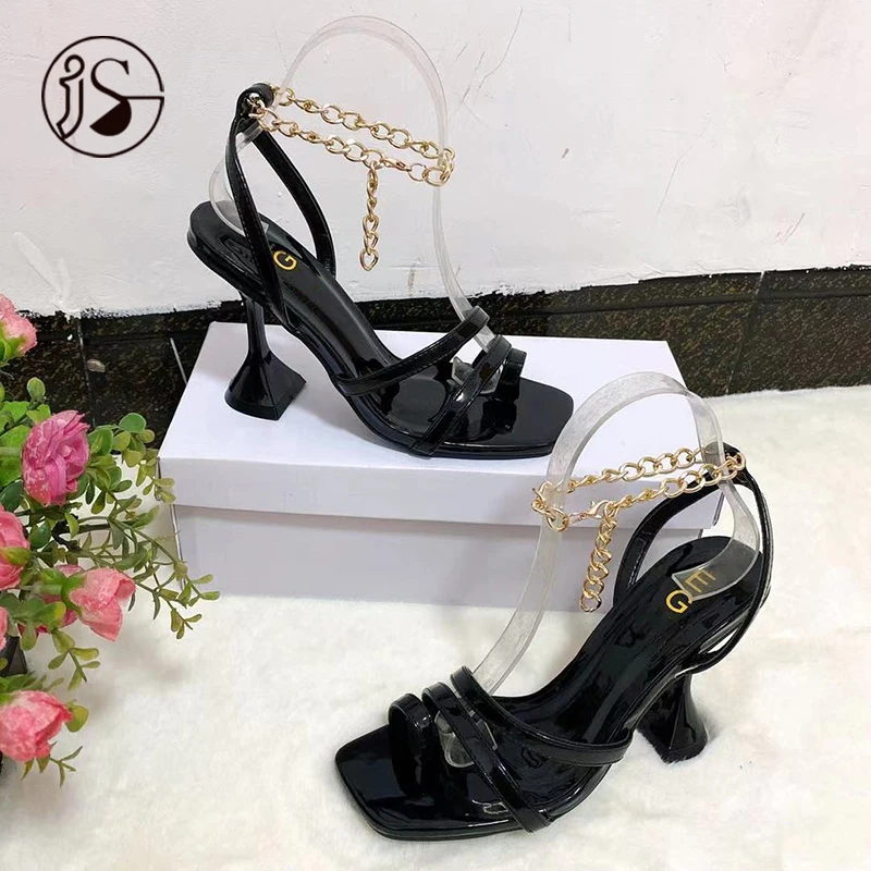 

2021 new fashion women's slippers high heel shoes women's stiletto slippers shiny women's sandals, Requirement