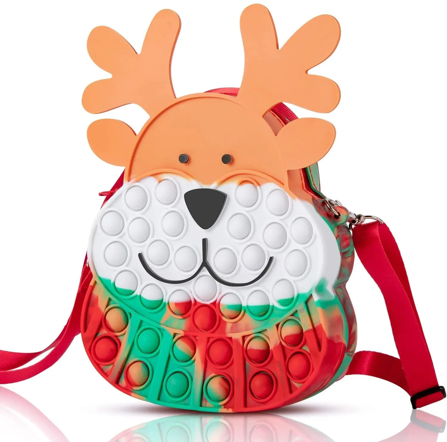 

New Arrivals Christmas Purse Fidget Shoulder Bag Fidget Toy Push Bubble Crossbody Handbag