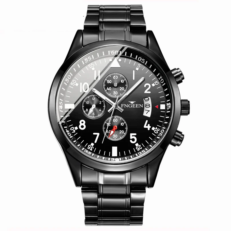 

FNGEEN Multi-function Watch Men's Waterproof Sports Quartz Men's Watch Calendar Business gift for father boyfriend