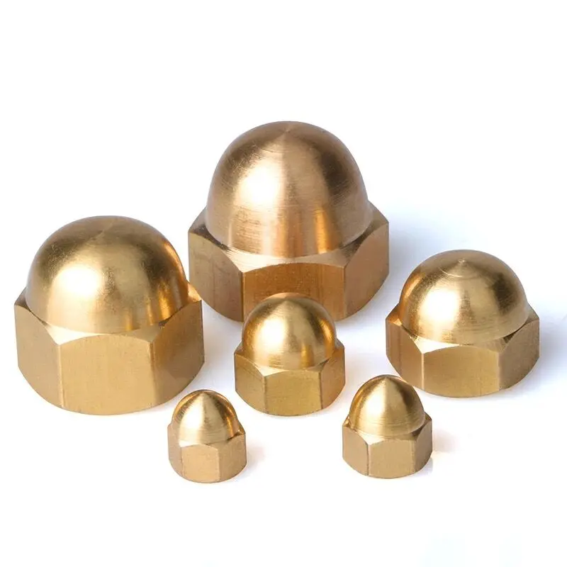 m6 m8 din 6926 brass hex flange nylon lock nut