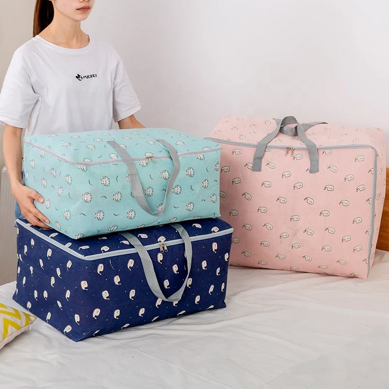 

Folding high capacity quilt organising bed quilt blankets clothes storage bags