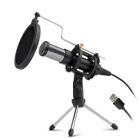 

Professional condenser recording studio USB microphone professional with tripod stand for computer Live Recording Gaming