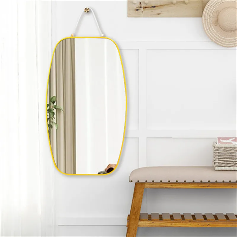 MOK 304 Metal Stainless Steel Decorative hanging Wall Mirror From China