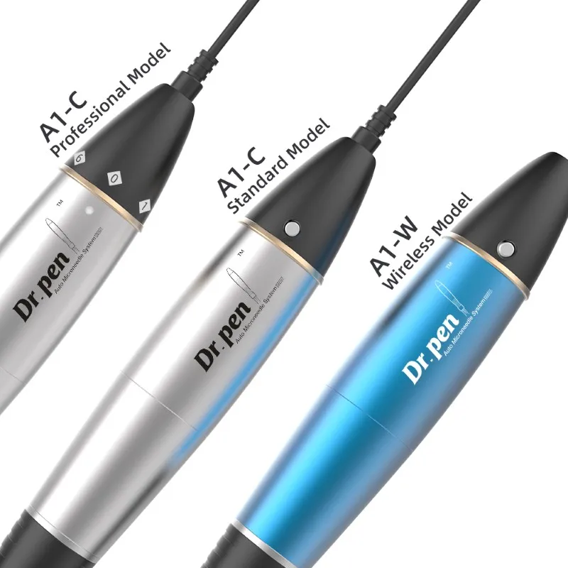 

Dr Pen A1w Multifunctional Motorized Meso Microneedling Wireless Electric Derma Pen A1 For Skin Treatment, Silver and blue