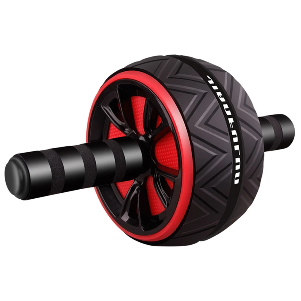 

FunFishing New Style Home Fitness Abdominal Workout Abs Wheel,Double Plastic Wheels Ab Abdominal Roller with Knee Pad, Six colors