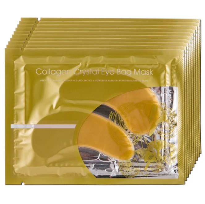 Private Label Gold under eye gel pads 24k gold eye patch for Anti Wrinkles & Dark Circles