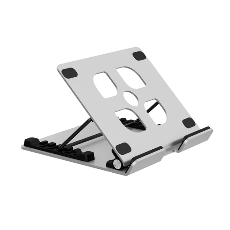 

2021 Portable Aluminum Folding Desktop Notebook Laptop Stand Holder For Desk 11-17 Inch Laptop Stand, Silver or oem