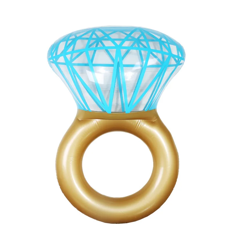 

Popular OEM ins style float PVC swimming pontoon floats inflatable diamond ring float for water sports, Customized color