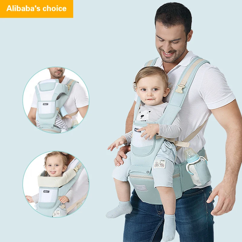 

0-36 Months Multifunctional 360 Omni Front Facing Toddler Backpack Sling Ergonomic Baby Carrier With Hipseat