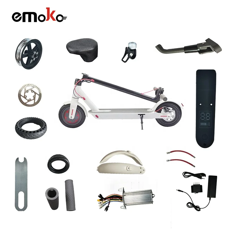 

electric scooter controller mudguard throttle tube tyre kickstand charger disc brake all spare parts for m365 8.5inch