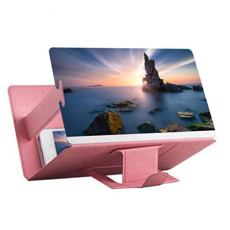 

Amazon Hot Sale Foldable Phone Magnifier Screen For Cell Phone 3D Video Screen Amplifier Bracket Desktop Holder For Phone