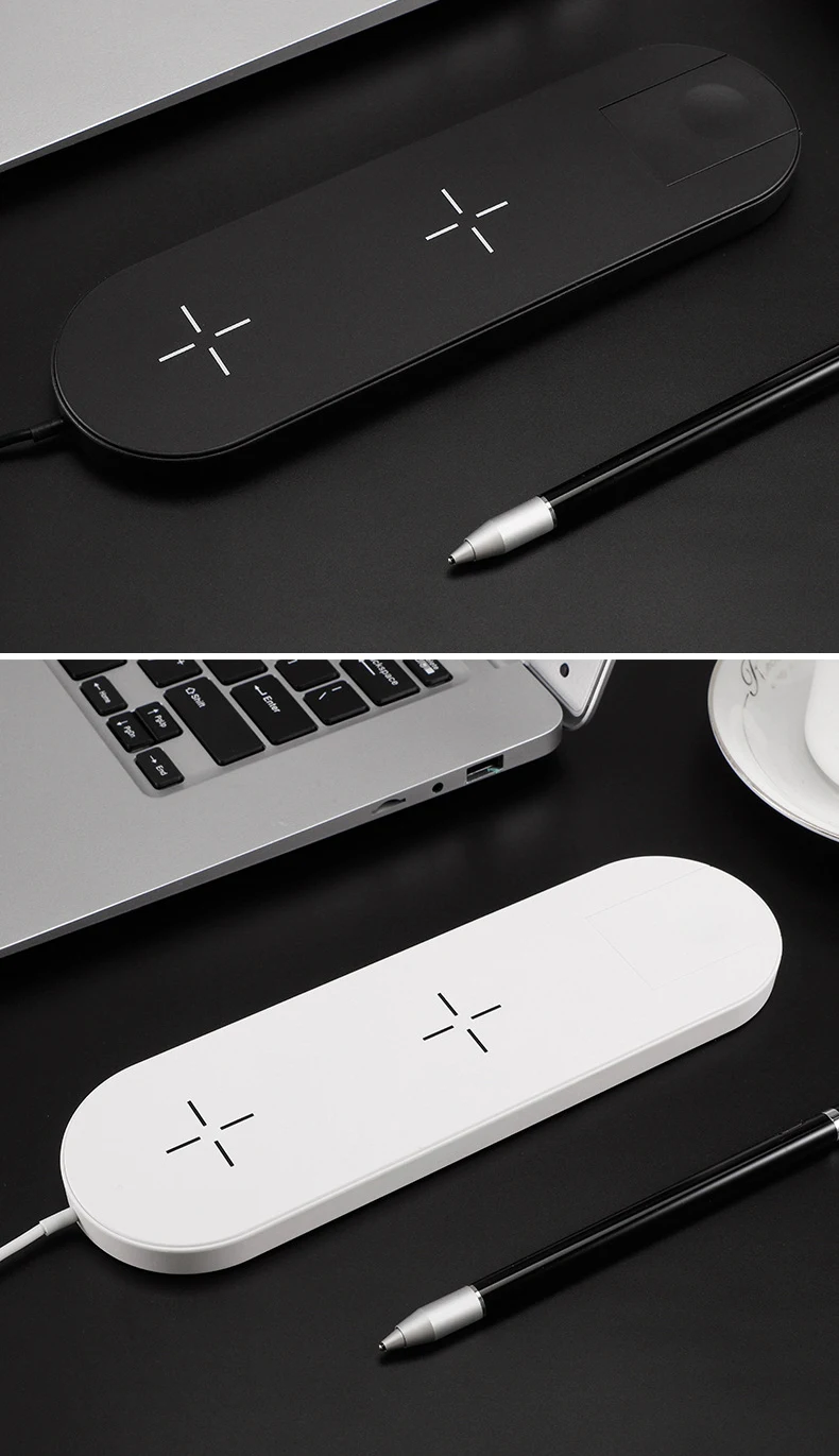 Latest 3 In 1 Fast Wireless Charging 15W Wireless Charger Station For Mobile Phone/Watch/Headset Cell Phone Charging Station