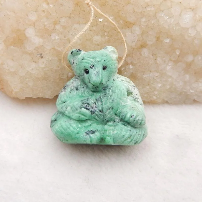 

Stone Craft Customizable Hand-carved Gemstone Natural Turquoise Gemstone Pendant For Gift