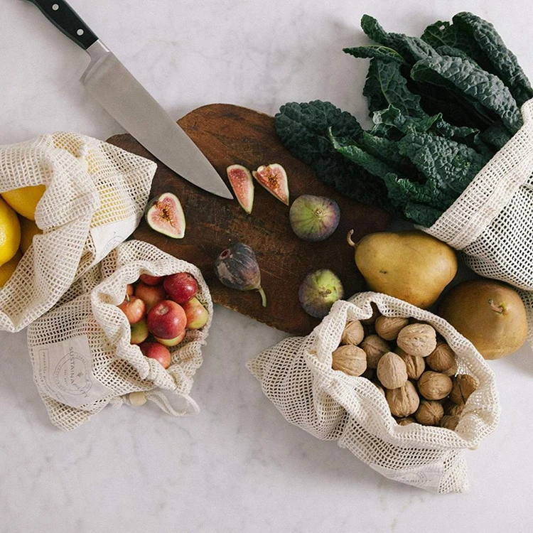 fruit and vegetable mesh shopping bag