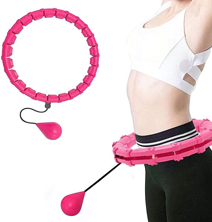 

Detachable 24 Knots Smart Hoola Hoops Adjustable Detachable Weighted Hula Ring Intelligent Fitness Hoola Hoops For Adults