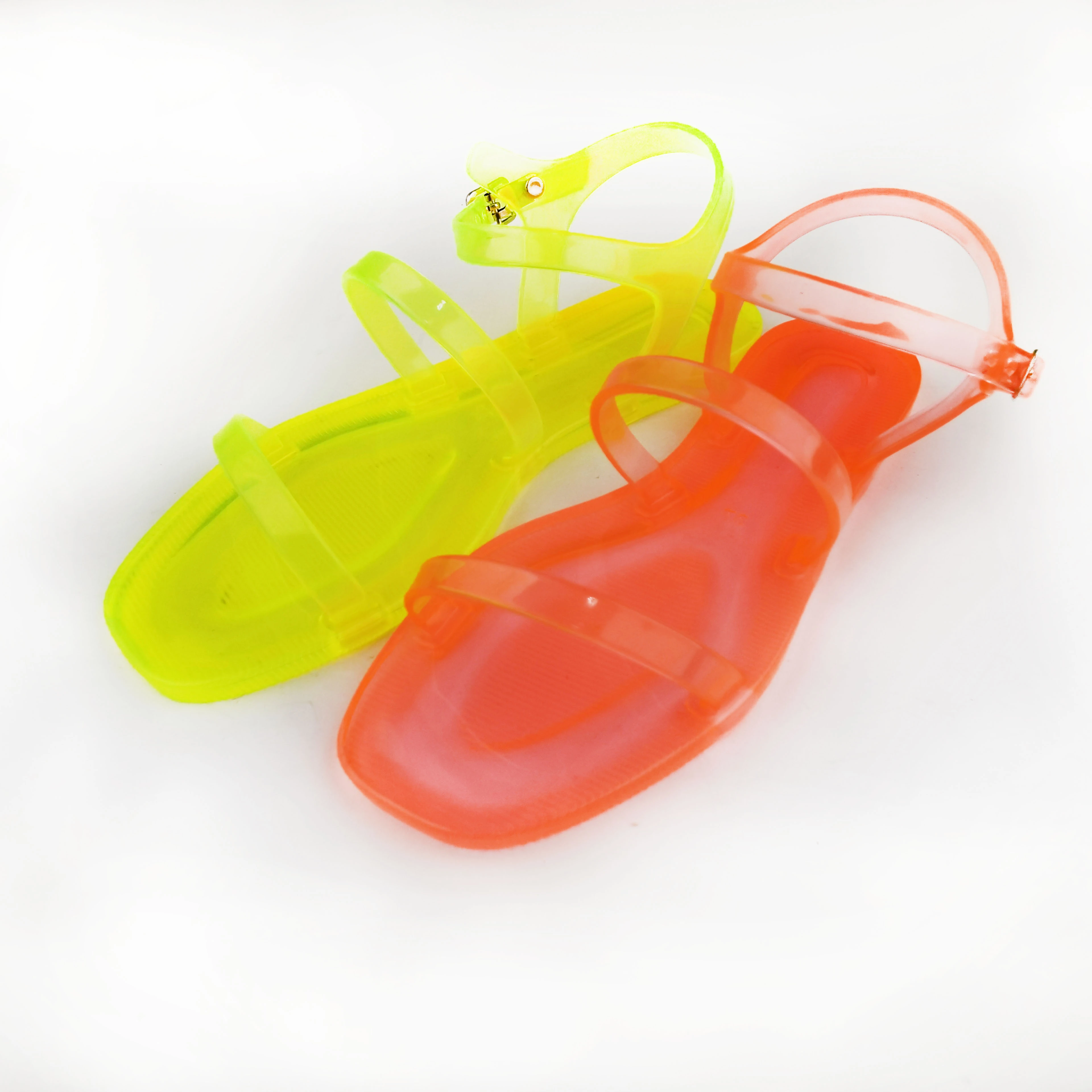 

Professional factory transparent PVC jelly flat slippers women sandals for women