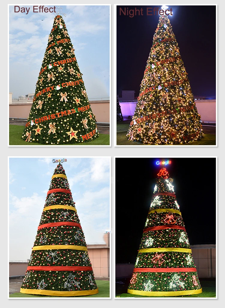 20ft 30ft 40ft 50ft Large Outdoor Artificial Giant Christmas Tree With