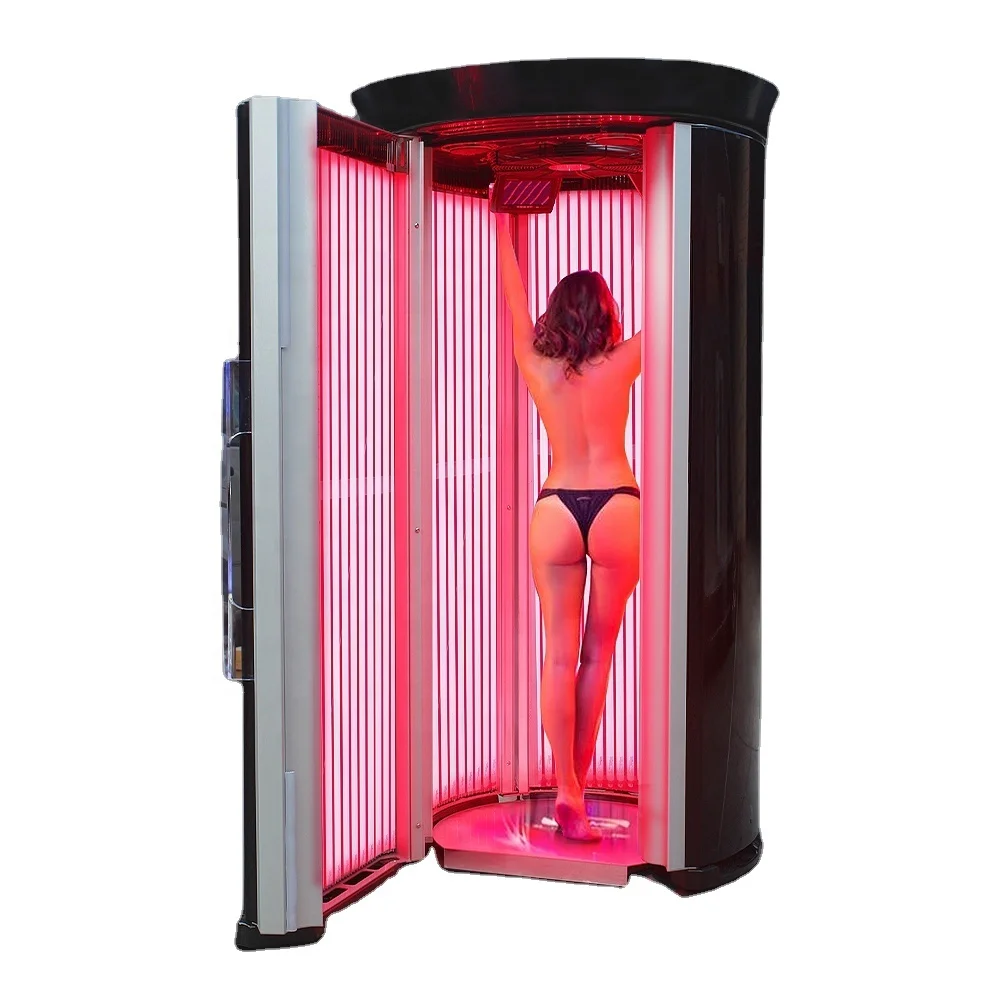

New Rubino Vertical Tanning machine F10-R with German brand COSMEDICO 180w LAMP TAN with red light