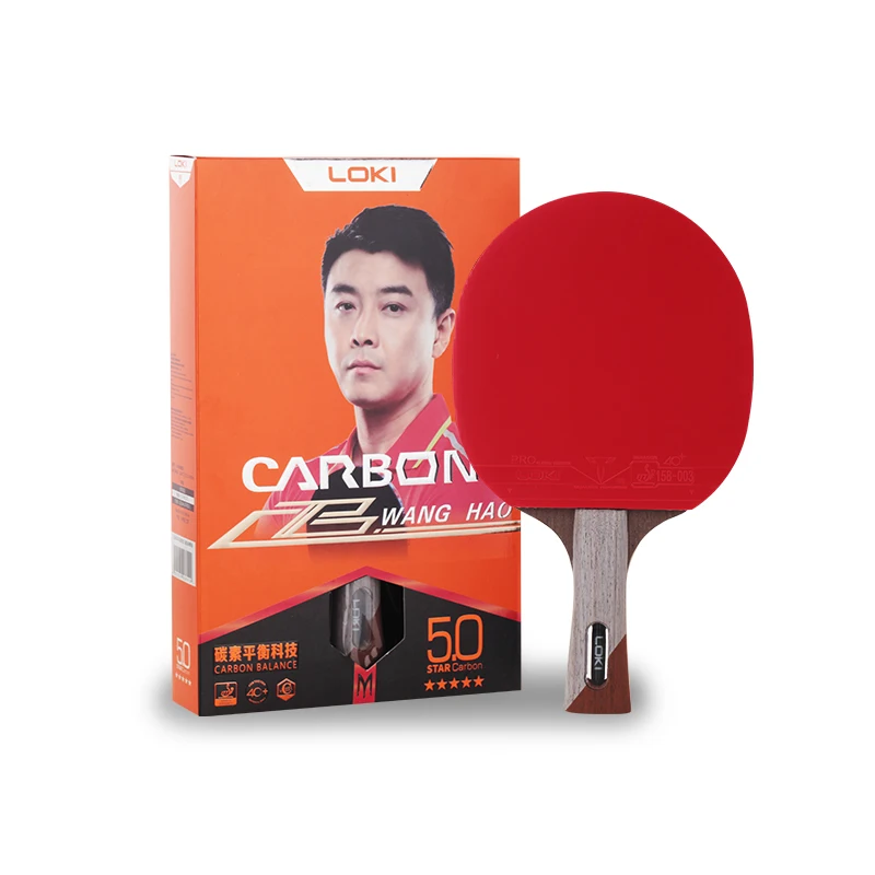 

Loki M5 star Pure Wood Carbon Ping Pong Bats Table Tennis Racket, Customized