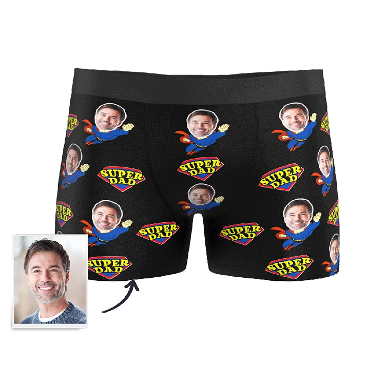 

Dropshipping Custom printed face Designer elastic ban boxer briefs boxer mens underwear fancy personalize, Customized