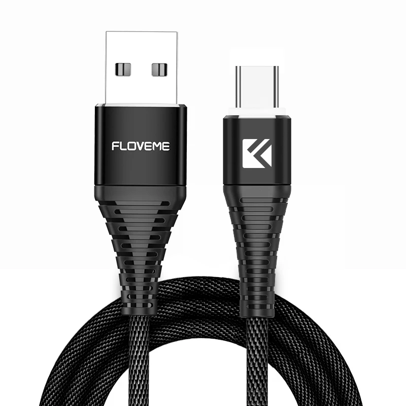 

Free Shipping 1 Sample OK FLOVEME LED Light Micro USB Data Transfer Mobile Phone Charger USB Charging Cable