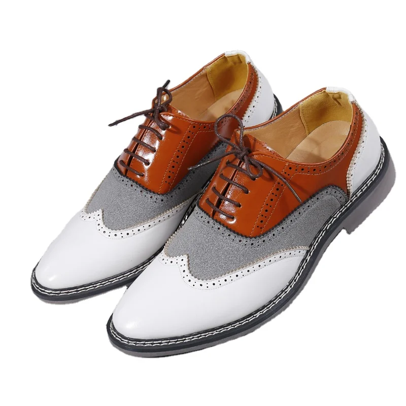

New Men Fashion British Style Business Casual Leather Shoes