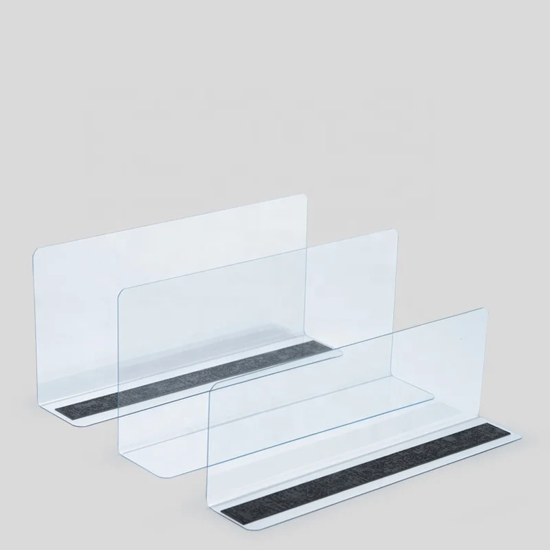 

Magnetic Supermarket Display PVC Shelf Divider Separators Divider for Retail Shop