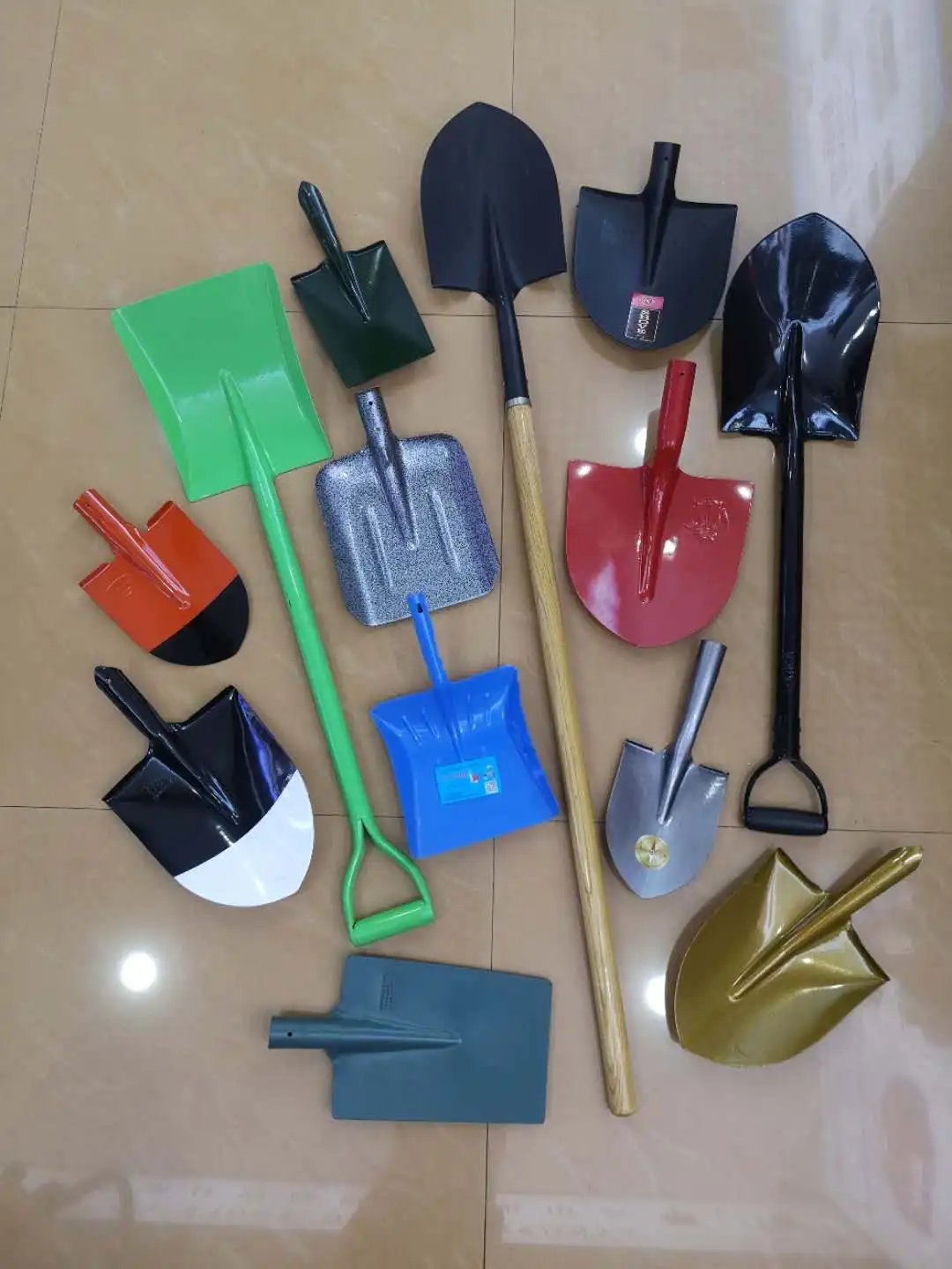 
India model shovel with metal handle,spade with steel handle,S501Y square shovel 