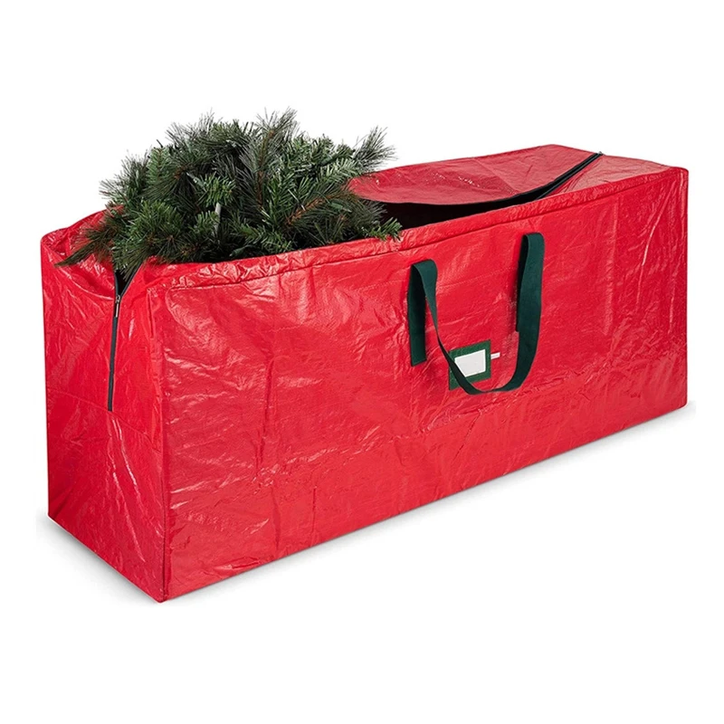 

Recyclable Large Christmas Tree Storage Bag Durable Reinforced Handles & Dual Zipper Christmas Bags Handbags